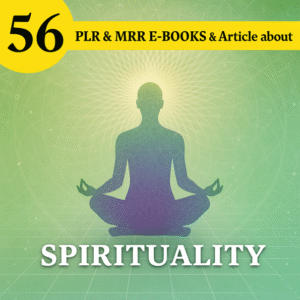 56 Spirituality PLR eBooks and articles | plr bundle resell rights | e book commercial use