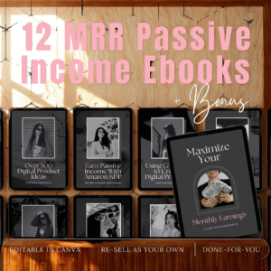 MRR Passive Income eBook Bundle, master resell rights, private label rights, plr ebook