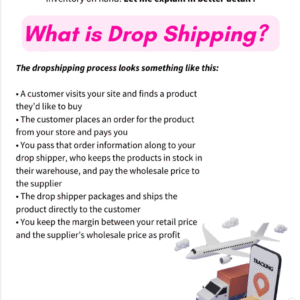 Dropshipping Business- How to Start Drop shipping- PLR Ebook
