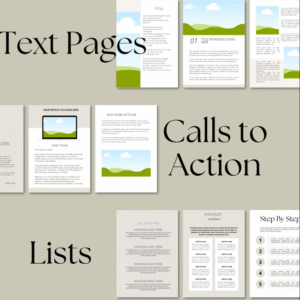 Canva eBook Template, Course WorkBook Template, How to Create e-Book, 250 page book Template