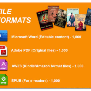 000 timeless classic & famous novels in digital format with PLR 100% copyright free